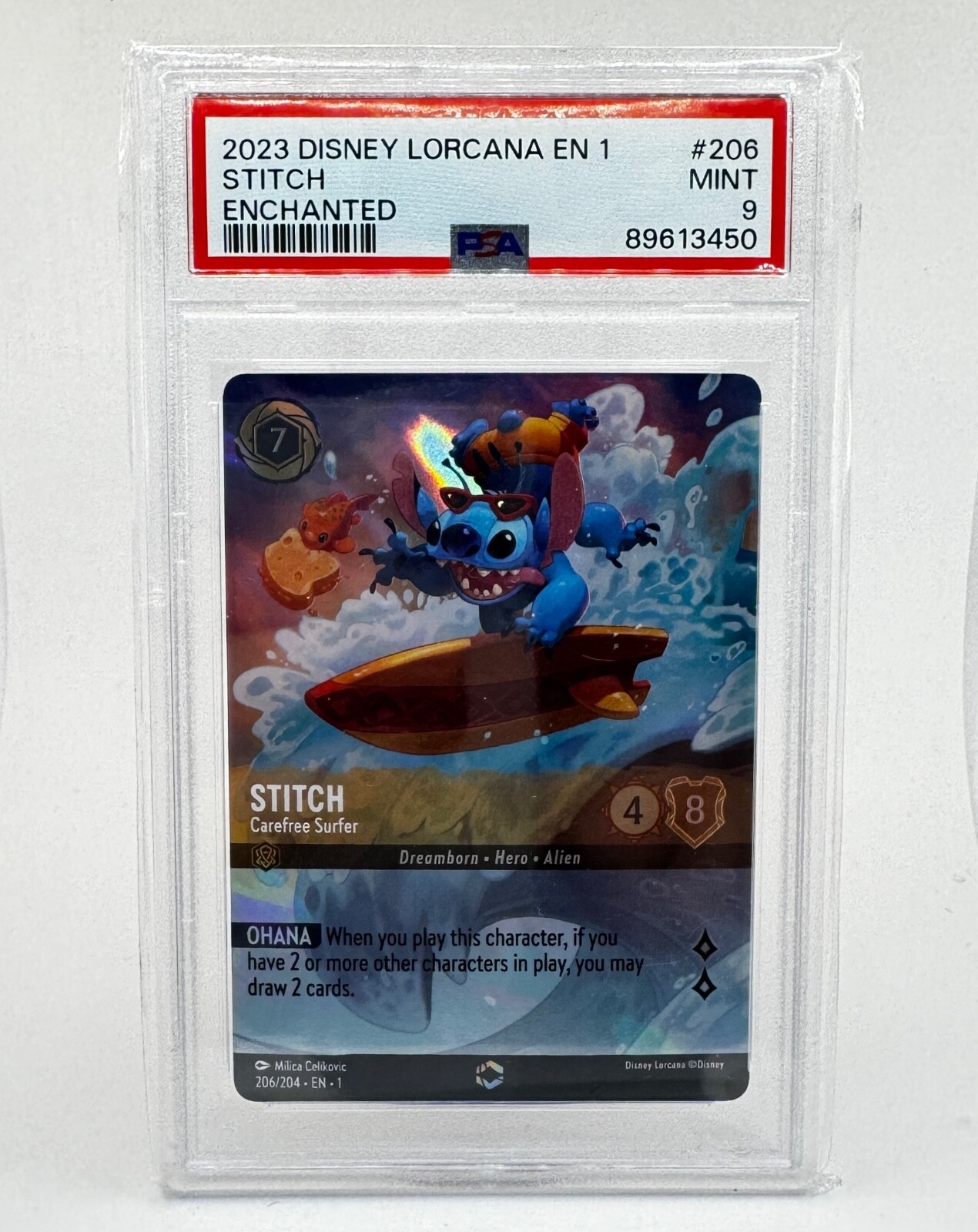 Stitch - Carefree Surfer 2023 The First Chapter #206/204 Enchanted