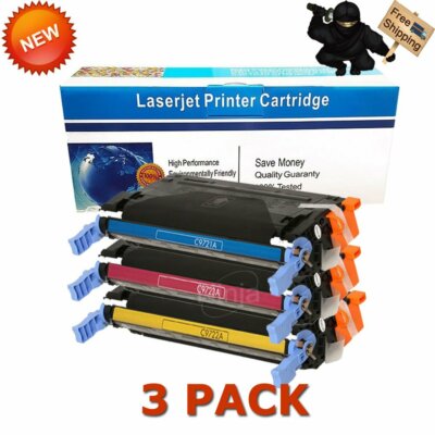 3PK Color Toner For HP C9720A 641A LaserJet 4600 4600N 4610N 4650 4650DN Printer