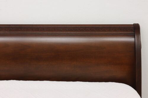 Henredon Vintage Carved Mahogany King Size Sleigh Bed #53830 - Picture 6 of 18