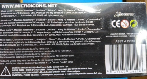 2004 Xconcepts MICRO ICONS Kung-Fu Bikers Punks Commandos Sealed Vending Box(12) - Picture 3 of 8