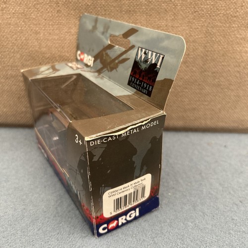 Corgi Die Cast Metal WWI 1914-1918 Centenary CS90614 Mark IV Male Tank BNIB - Picture 2 of 5