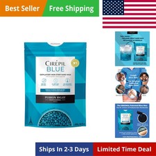 Blue - 800g / 28.22 oz Hard Wax Beads Bag - Face  Body Wax, Unscented  No S...