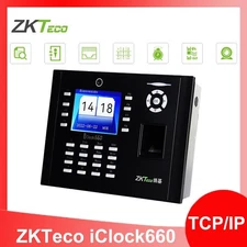 ZKteco Software 8K Fingerprint Time Attendance Terminal Access Control iClock660