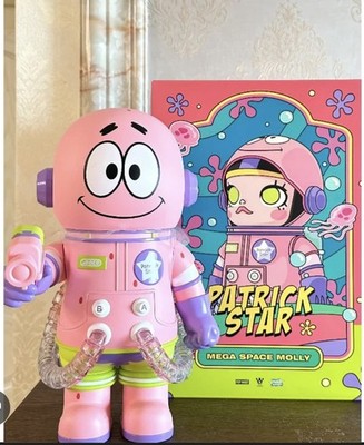 美品 MEGA SPACE MOLLY Patrick Star 400% Pop Mart Mega Space Molly 400% Patrick Star Collectible Doll
