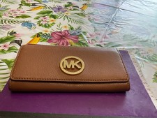 michael kors MK LOGO brown wallet