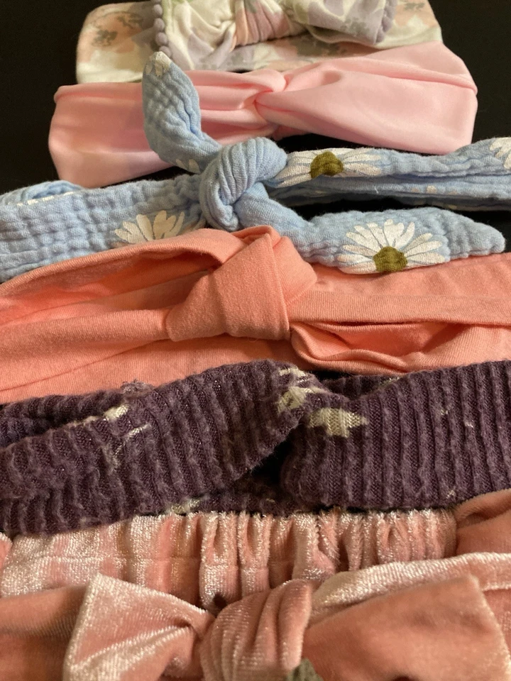 Baby Headbands Lot 8 Variety Colors And Brands 3-6 Months And Up - Image 4 of 4