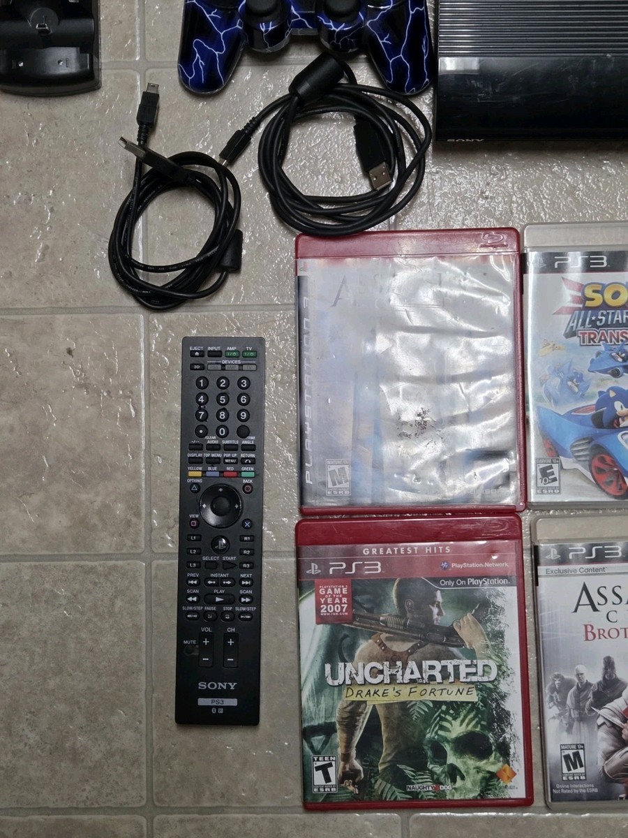 Sony PlayStation 3 PS3 Console Super Slim 250GB + 2 controllers, 9