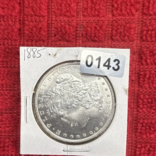 Morgan Silver Dollar $1 Coin 1885 Business Strike US 0.9 Fineness
