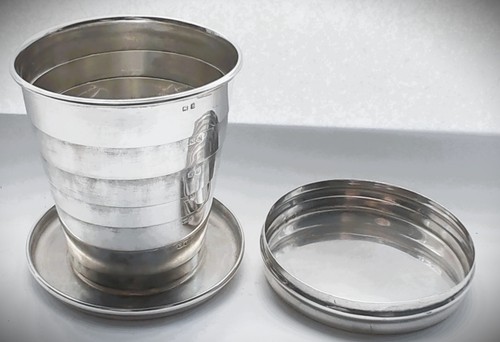 Antique Silver Collapsible Beaker Cup Gorham Manufacturing Co 1918 Birmingham - Picture 7 of 18