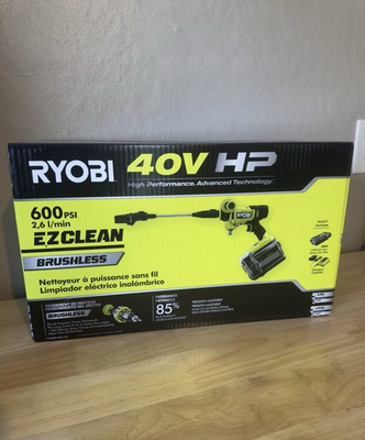 #ad Ryobi ONE HP Power Cleaner 18V Brushless EZClean 600 PSI 0.7 GPM $120.00