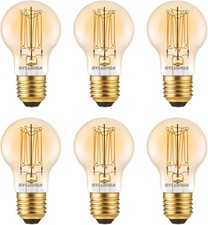 Vintage GLS LED Bulbs E27 7W 550 Lumens Dimmable Warm White - Sylvania 6 Pack