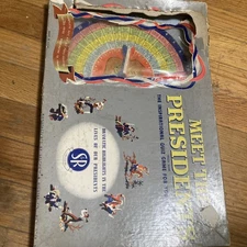 Vintage 1950 Meet the Presidents Game Selchow & Righter All 32 Coins