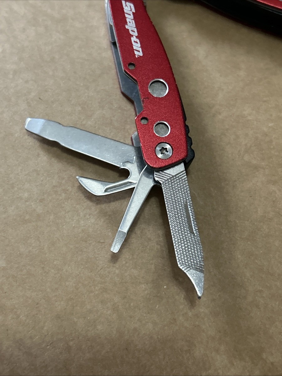 Snap-On Tools Red Multi-Tool Folding Pocket Knife w/ Pliers | eBay