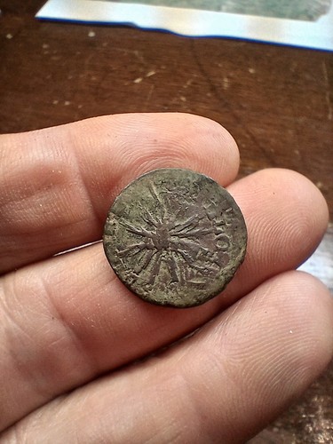 1830s 1/4 Real Copper Coin First Republic - 第 1/4 張圖片