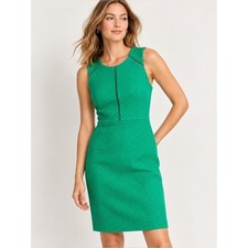 J.Crew Green Portfolio Matesse Sleeveless Sheath Dress Cutout Detail Size 4