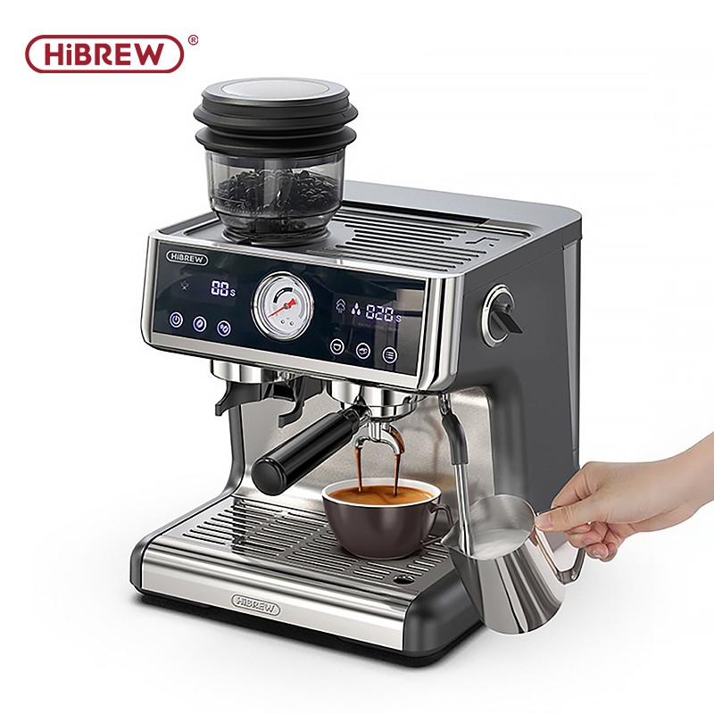 HiBREW H7A Gewerbliche Espressomaschine, 20 Bar, Vollausstattung für Hotel EU