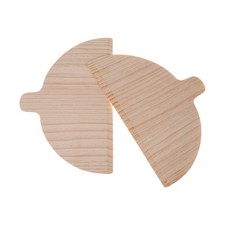 Wood Pizza Peel Semi-Circular Pizza Board Set Of 2 Pizza Paddle Bread Benchmark
