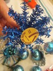 VTG Glass Christmas Ornaments Floral Picks, balls, VTG package toppers AS-IS — photo 4