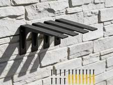 8 inch x 4.7 inch Shelf Support Bracket Heavy Duty, L Shelf Brackets ,max Loa...