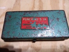Vintage Whitney Metal Tool Co. Sheet Metal Punch Set No.5 Jr. 3/32" - 9/32"