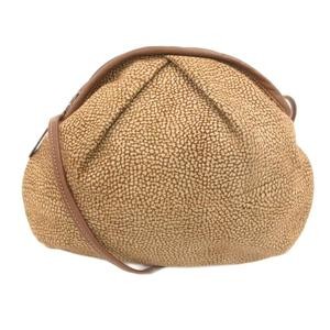 BORBONESE Mini Shoulder Bag Quail Pattern All Ove… - image 6