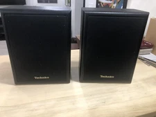 2 Technics SB-S310 Small Bookshelf Speakers 4 Ohm 110W (Music) 55W (DIN) Black