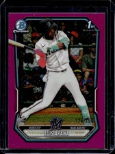 2026 Bowman Luis Arana Chrome Fuchsia Refractor 1st Prospect #/199 Marlins