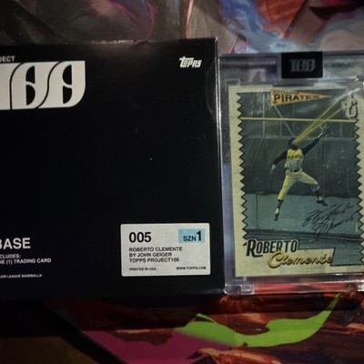 Topps Project 100 Roberto Clemente Pittsburgh Pirates #5 LE /3999 2022 OPG 