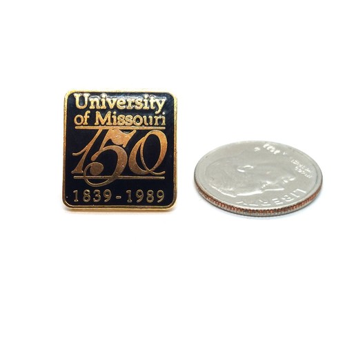 University Of Missouri 150 Year Pin Vintage 1839-1989 College Anniversary - Picture 2 of 2