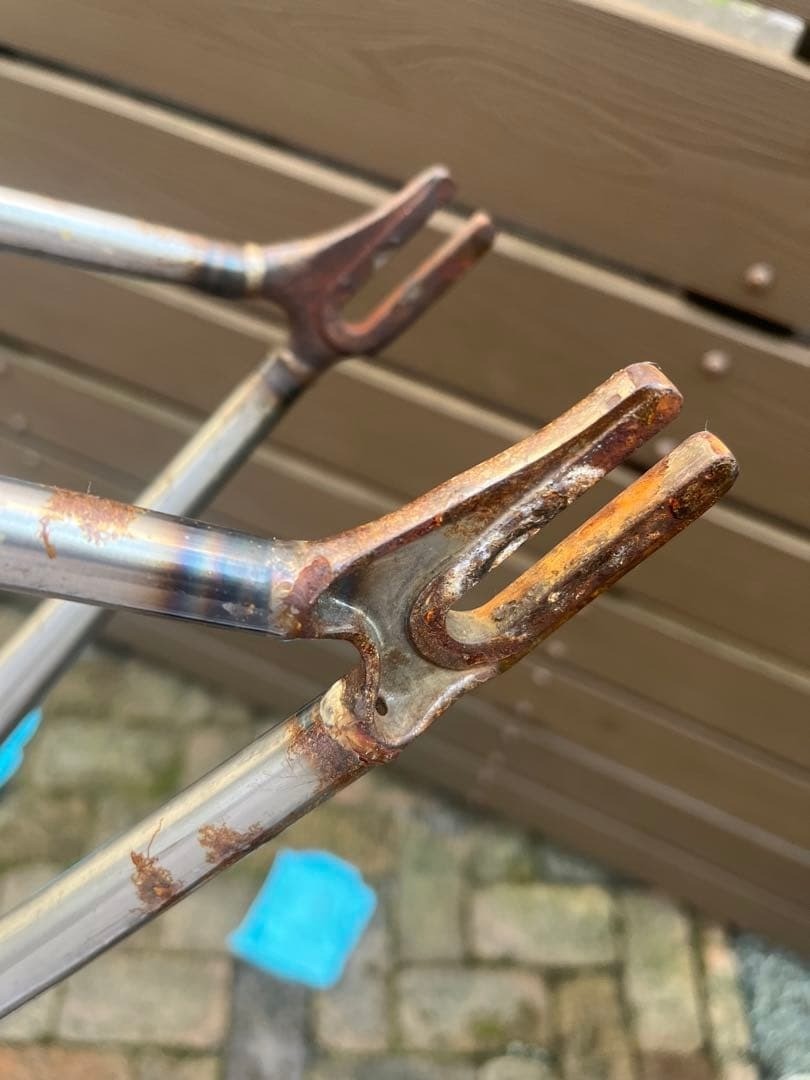 BB17 Transfer Freme Set Bike Frame Used Rust Dent Size L | eBay