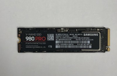 Samsung 980 PRO 1TB Internal M.2 PCle 4.0 NVMe SSD (MZ-V8P1T0BW)