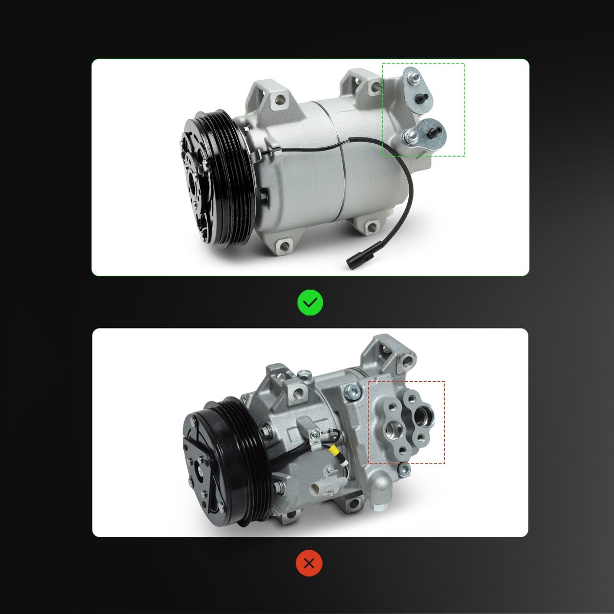 2003-2006 Suzuki XL-7 XL7 2.7L A/C Compressor w/ Clutch | DKS17D