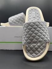 APL Men's Lusso Slides Sandal ATHLETIC PROPULSION LABS Cement/pristine SZ 9Men
