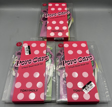 Lot of 3 TONYMOLY Pore Care 5 Pack Sheet Mask Set - Brand NEW Sealed