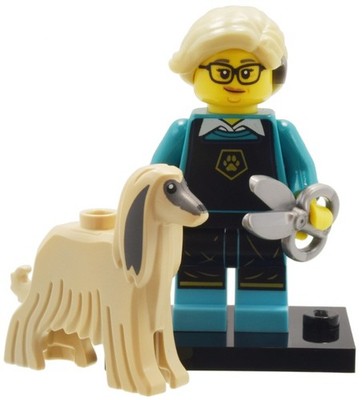Lego Pet Groomer, Series 25 Complete Set with Stand and Accessories-col25-12
