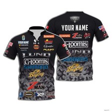 Personalized Race Tournament Gloomis Shimano 3D Jersey Zip Fishing For Men's