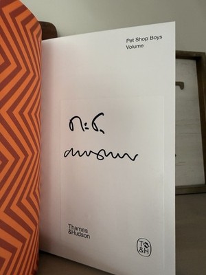 PET SHOP BOYS SIGNED AUTOGRAPH BOOK VOLUME THE COMPLETE VISUAL