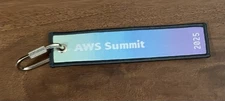 New AWS Summit 2025 Keychain Amazon Swag Employee Item Cloth Washington DC 5”