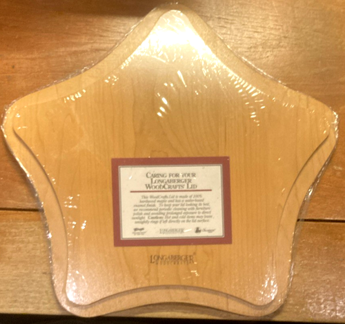 Longaberger WoodCrafts Deckel - 2001 Christmas Shining Star - WB - NEU! - Bild 2 von 3