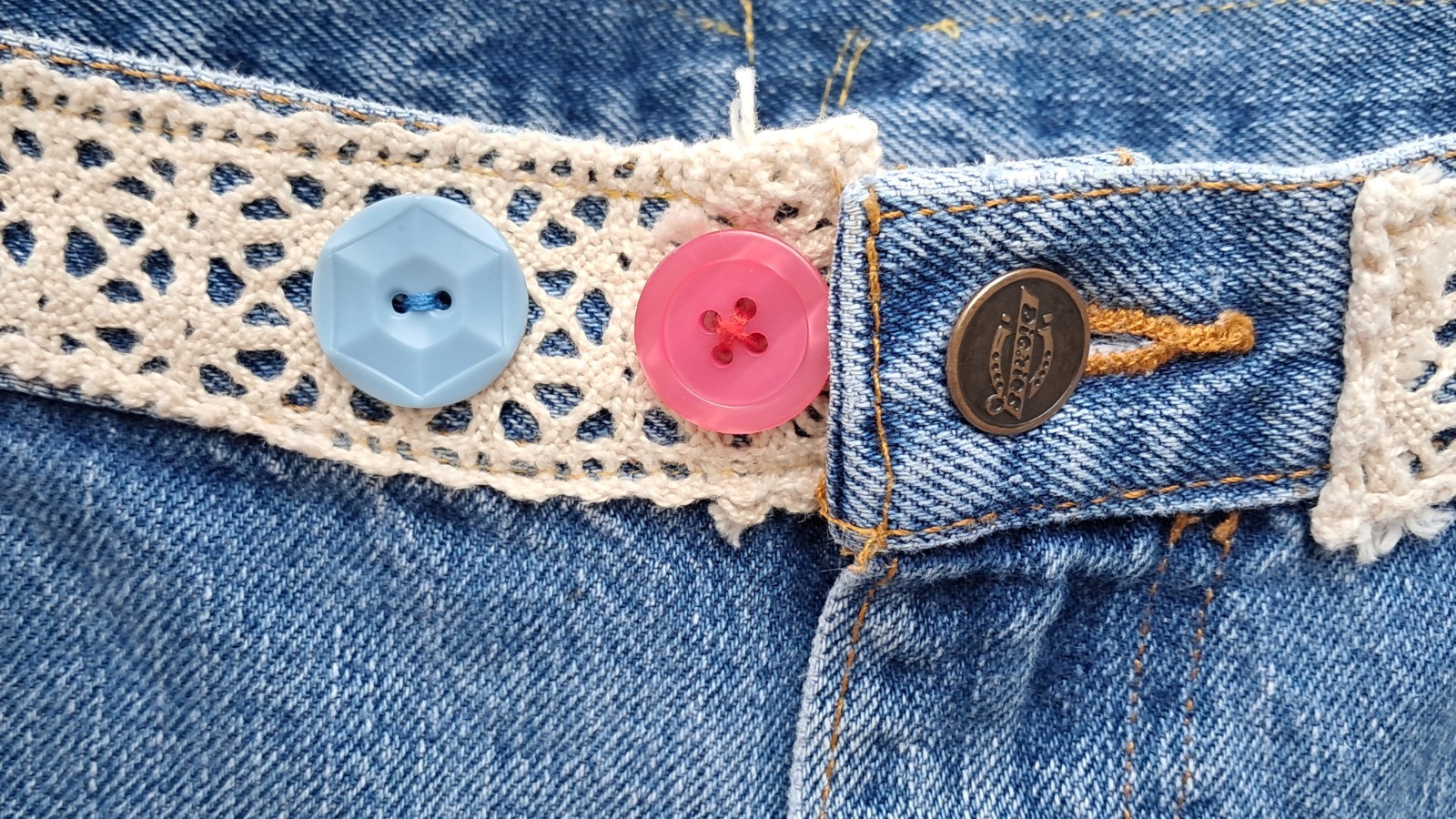 Upcycled  OOAK Reworked Boho   Patchwork Boyfrien… - image 17