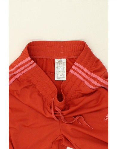 ADIDAS Womens Tracksuit Trousers UK 4/6 XS Orange Polyester BR45 - Picture 3 of 3