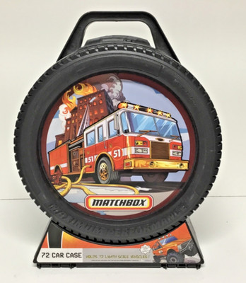 2013 Mattel Matchbox 72 Car Case Tire Design 20065 For 1/64 Cars 51 Fire Engine