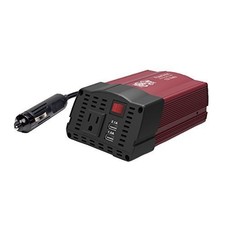 Tripp Lite 150W Compact Car Inverter 12V 120V 2-Port USB Charging 1 Outlet