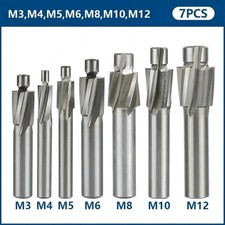 Flachsenker Satz HSS Senker Zapfensenker Kegelsenker M3-M12 Kopfsenker 7 tlg