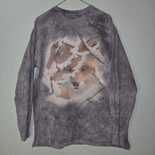 The Mountain Tye Dye Long Sleeve T-Shirt-Red Fox-Collin Bogle sz L