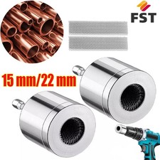 Copper Pipe drill Cleaner Brush 22mm+15mm Pipe Cleaner for Electric Drill Bit