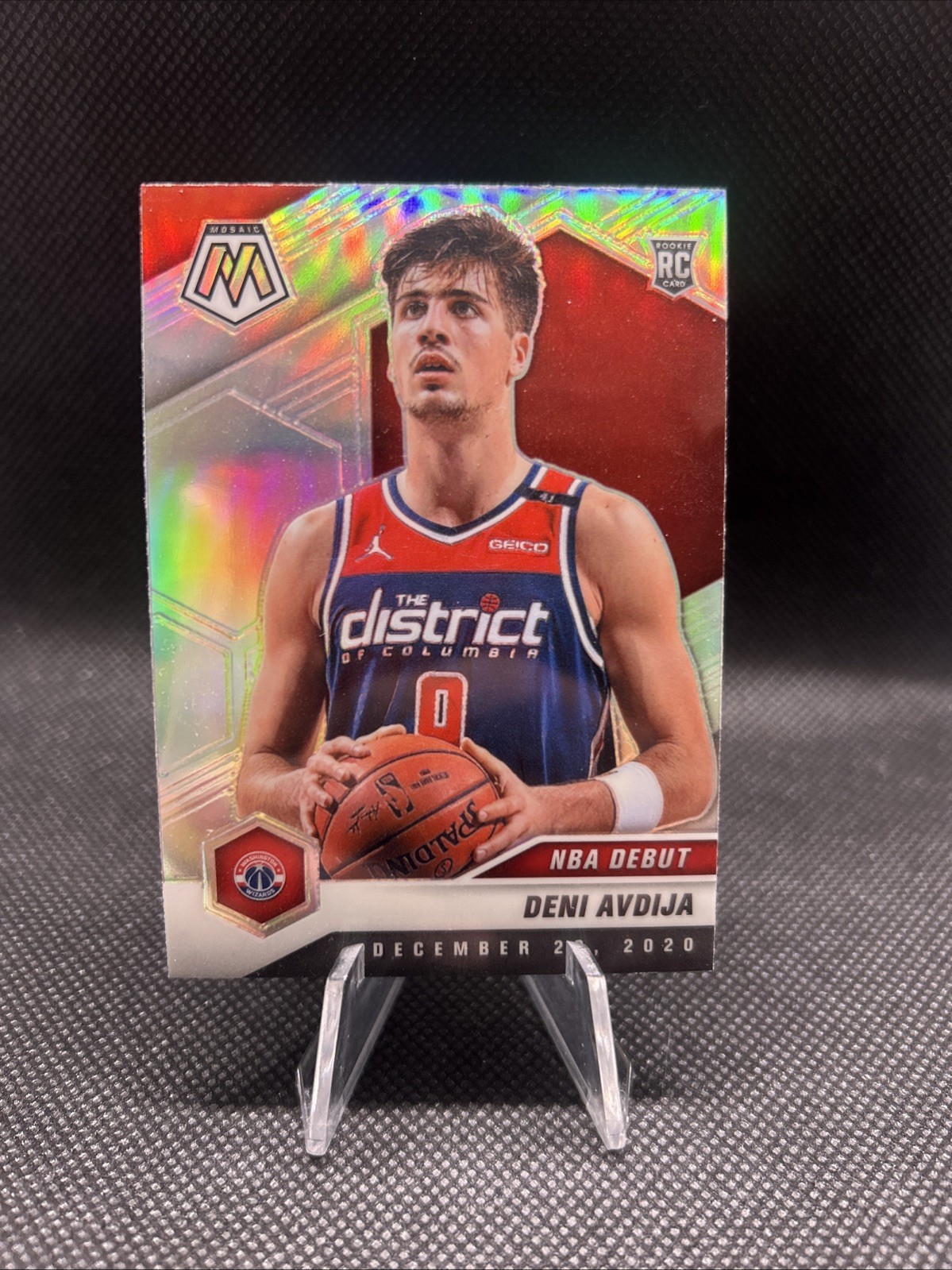 2020-21 Panini Mosaic - NBA Debut Deni Avdija #272 Silver Prizm (RC)