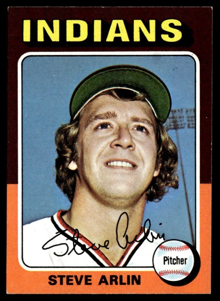 1975 Topps Mini Steve Arlin Cleveland Indians #159