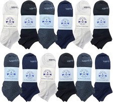 12 Pair BILLIONHATS Kids Low Cut Ankle Socks, Thin Lightweight Socks, Size, 6-8
