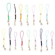 15PCS Lobster Clasp Phone Lanyard Mobile Phone Key String Jewelry Strap
